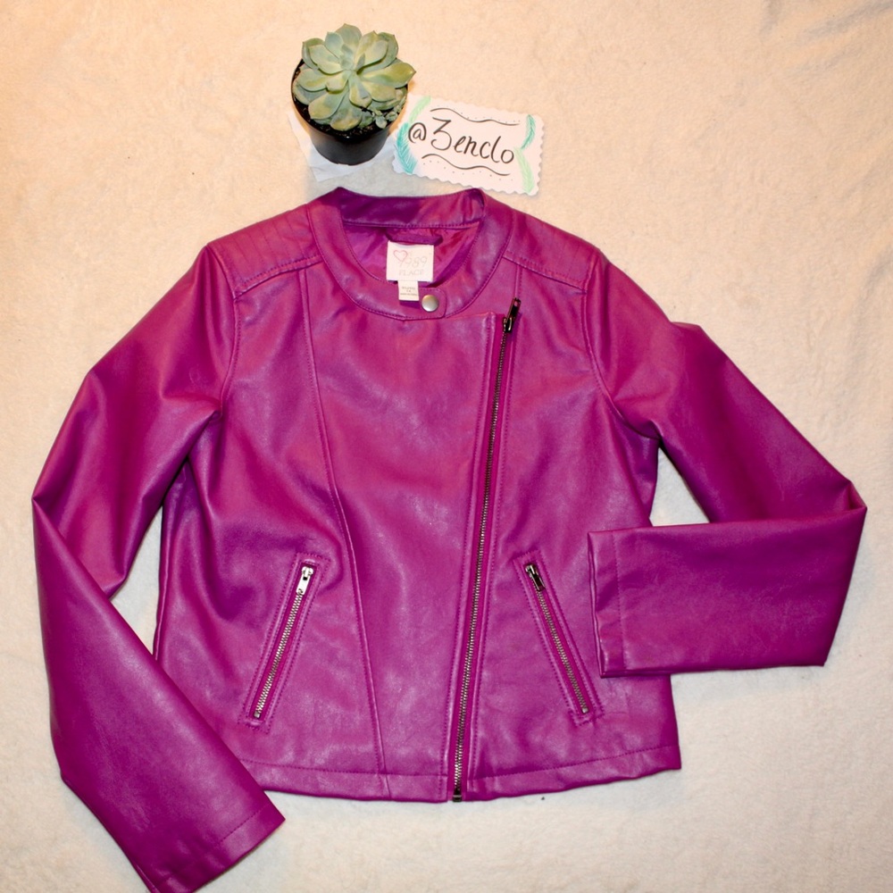 Children’s Place Faux Leather Jacket | XL/14(Girl)